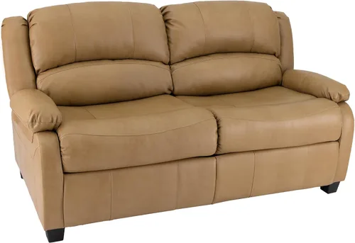 Vista 9 de RecPro Colección Charles Sofá biplaza de 65 pulgadas Colchón de espuma viscoelástica Sofá extraíble Mueble RV Castaño