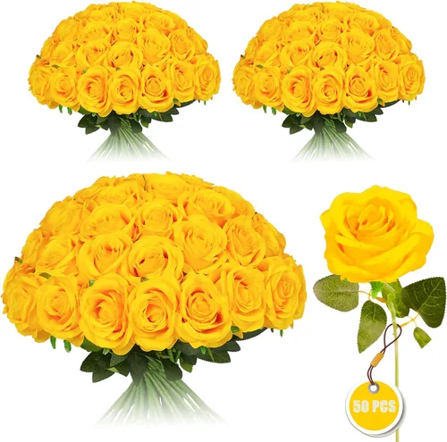 Vista 8 de Rosas artificiales negras – 10 piezas de rosas artificiales falsas de seda con tallos para decoración del hogar, boda, hotel, oficina, centro de mesa