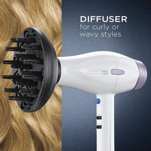 Vista 9 de INFINITIPRO BY Conair - Secador de pelo de cerámica avanzado de 1875 vatios con tecnología de detección de calor