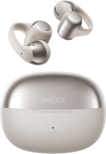 Vista 9 de SHOKZ OpenDots ONE - Auriculares de oído abierto, auriculares clip-on - Auriculares inalámbricos Bluetooth con micrófono - Seguros, ligeros, cómodos