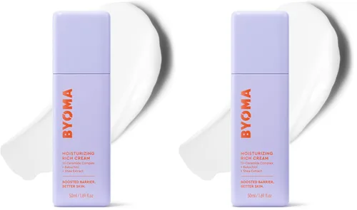 Vista 10 de BYOMA Crema Hidratante Rica - Loción Facial de Reparación de Barrera con Bakuchiol y Extracto de Karité - Hidratante Facial con Ceramidas para Piel