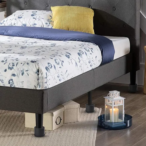 Vista 4 de Elevadores de cama de 2 pulgadas, elevadores redondos de muebles para patas delgadas, elevadores de patas de mesa y silla, protectores de suelo