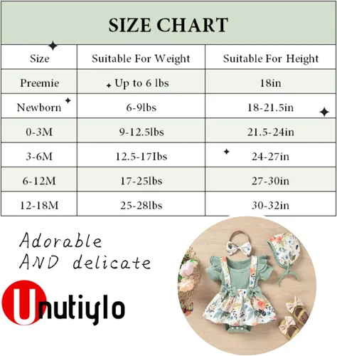 Vista 6 de Unutiylo Ropa prematura para niña recién nacida
