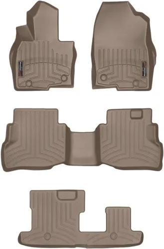 Vista 10 de WeatherTech Revestimiento de suelo personalizado para Mazda CX-9, juego completo (44972-1-2-3), negro