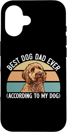 Vista 30 de Best Dog Dad Ever According to My Goldendoodle Funny Doodle Case for iPhone 17