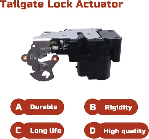 Vista 6 de Actuador de pestillo de cerradura de puerta trasera para puerta elevadora, compatible con Buick Rainier Chevy Trailblazer Envoy Ascender Bravada