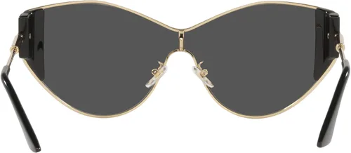 Vista 4 de Versace Gafas de sol para mujer, montura dorada, lentes gris oscuro, 0.000in