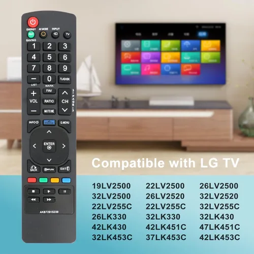 Vista 2 de AKB72915239 - Control remoto de repuesto para LG LCD LED TV 37LK450 42LK450 47LK450 42LK520 47LK520 42PW350U 50PW350U 42PW350R 50PW350R 42LW50000