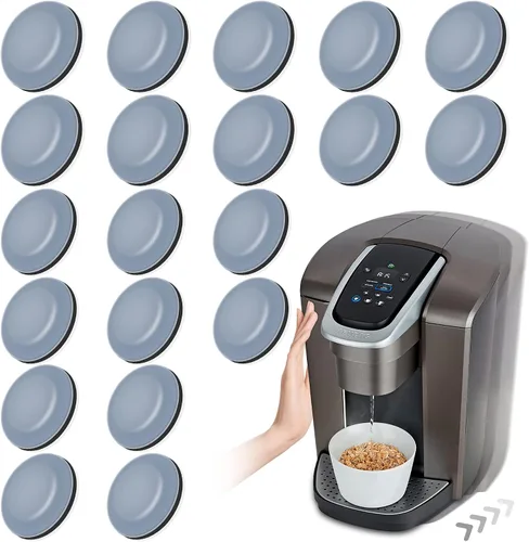 Vista 14 de 8 piezas deslizantes de electrodomésticos para cocina, color negro, autoadhesivos, pequeños electrodomésticos de cocina, fáciles de mover y ahorrar