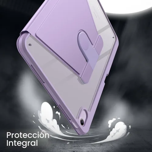 Vista 4 de JETech Funda giratoria de 360° para iPad Air de 13" M4/M3/M2, color morado Púrpura