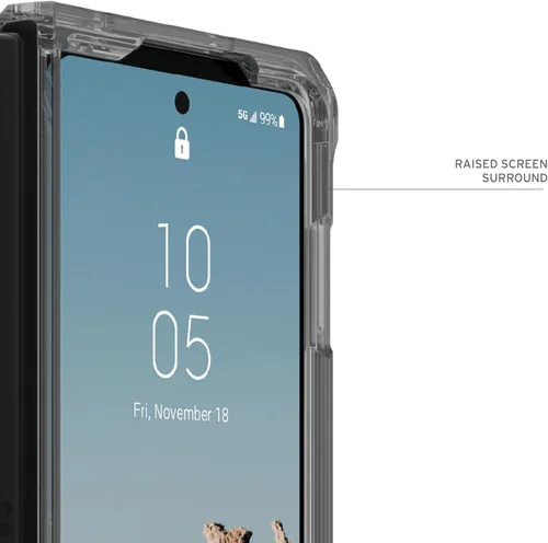 Vista 5 de URBAN ARMOR GEAR [Versión actualizada] Funda UAG para Samsung Galaxy Z Fold 5 2023 Plyo Pro Ash/Space Grey, resistente y antiamarilleamiento