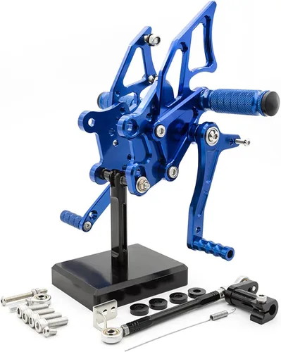 Vista 9 de PROCNC Billet Juego de estriberas traseras para motocicleta, reposapiés totalmente ajustables, apto para YZF R25 R3 2014-2021 MT-25 MT-03 MT25 MT03
