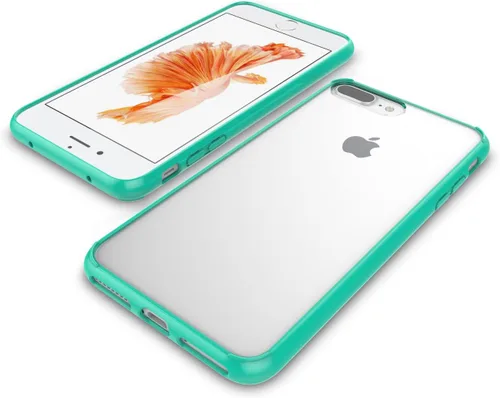 Vista 3 de Luvvitt - Funda transparente para iPhone 7 Plus y iPhone 8 Plus con dorso híbrido resistente a arañazos y defensa con absorción de golpes para Apple