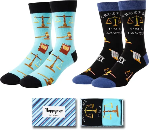 Vista 9 de Zmart Appreciation Gifts - Funny Socks for Lawyer Doctor and Guitar Lover in 2 Pack Doctor 2 Pack