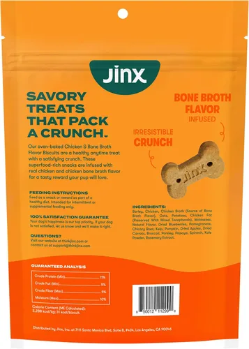 Vista 9 de Jinx Galletas para perros, golosinas horneadas al horno con caldo de hueso