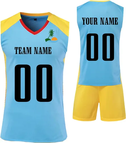 Vista 2 de Camiseta de voleibol personalizada para hombresmujeresniñosniñosniñascamisetas de voleibol personalizadas con nombrenúmerologotipo