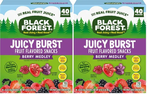 Vista 12 de Black Forest, Juicy Burst, bocadillos con sabor a frutas, sabores de frutas mixtas, una explosión jugosa de sabores naturales, hechos con jugo