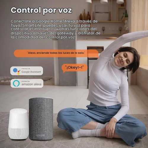 Vista 8 de Zigbee Smart Touch - Interruptor de luz de pared, control de aplicación/voz, visión nocturna, requiere puerta de enlace Tuya