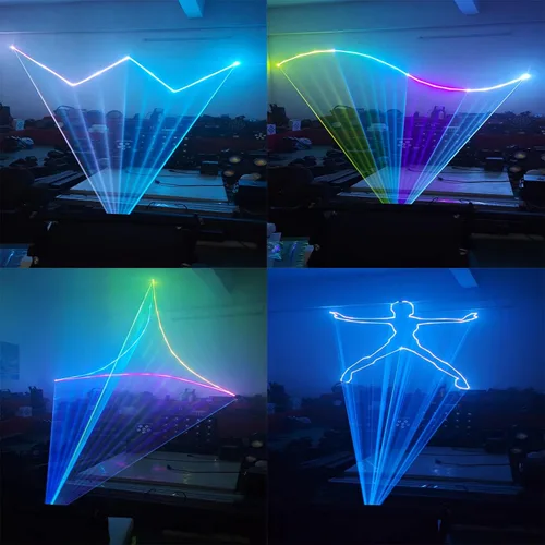 Vista 5 de JUNMAN Luces a todo color de la etapa del disco de DJ de la luz del efecto