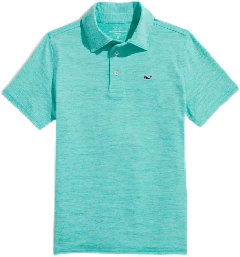 Vista 9 de vineyard vines Polo St. Jean Stripe Sankaty para niño (bebé/niños pequeños/niños grandes)
