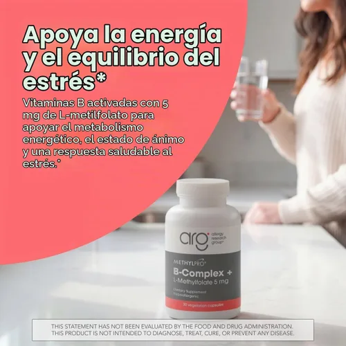 Vista 2 de MethylPro Complejo B con L-metilfolato 5 mg, 30 cápsulas