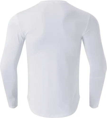 Vista 78 de Camisas de compresión atléticas de manga larga para hombre, capa base, camisa de entrenamiento atlético, camisas de compresión, camisetas deportivas