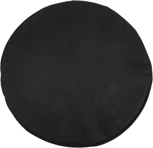 Vista 4 de HOMSFOU - 2 cojines plegables portátiles negros para taburetes