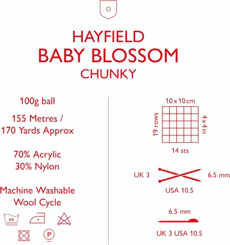 Vista 7 de Blossom Chunky - Ramo de bebé (350) - 3.53 oz