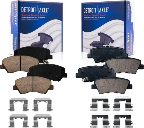 Vista 99 de Detroit Axle - Pastillas de Freno Traseras de Cerámica Izquierda Reemplazo de Pinza para Silverado Sierra Suburban 1500 Tahoe Yukon Escalade ESV EXT
