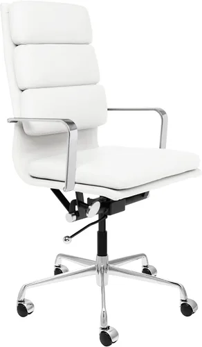 Vista 6 de Laura Davidson Furniture SOHO II Silla de gestión acolchada con respaldo alto (marrón)