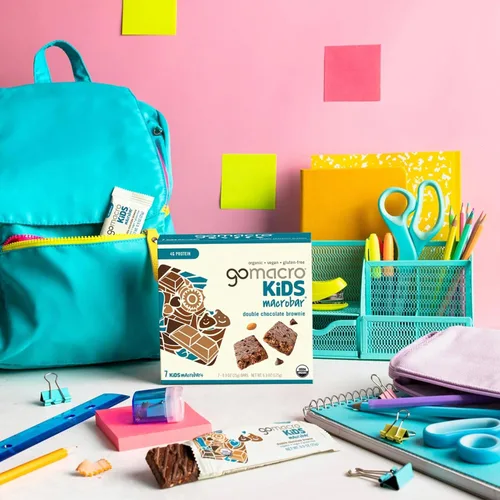 Vista 4 de GoMacro Kids MacroBar - Surtido de 4 sabores - (barras de 0.90 onzas, 28 unidades)