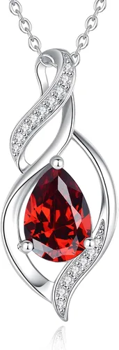 Vista 18 de FANCIME Collar de piedra natal para mujer, regalo de cumpleaños para ella 10 - Ópalo