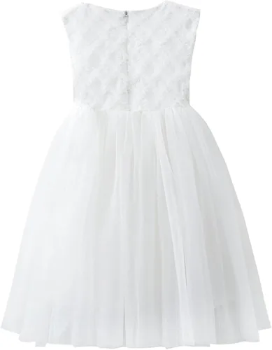 Vista 2 de Grils - Vestidos de princesa para boda, línea A, recto, de tul para fiesta, vestido de niña de las flores