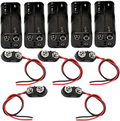 Vista 8 de Soporte de batería CR2032 de 30 piezas con plomo, soporte de celda de moneda de 3 V con interruptor, soporte de batería de botón CR2032 (negro)