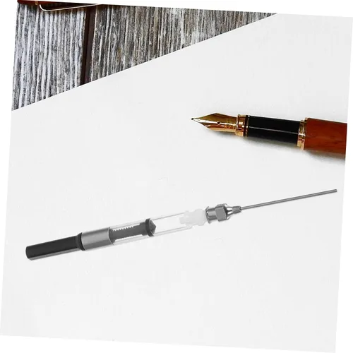 Vista 6 de 6 unids convertidor de pluma estilográfica asistente de llenado de tinta pluma estilográfica absorbedor de tinta suministros de papelería