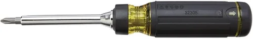 Vista 14 de Klein Tools 32305 - Destornillador de trinquete multibroca, herramienta 15 en 1 con puntas Phillips, ranuradas, cuadradas, Torx y combo