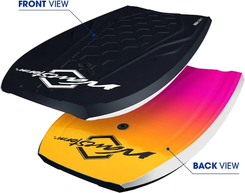 Vista 12 de Wave Storm - Bodyboard de espuma de rendimiento de 42.5 pulgadas con fondo de canal de aleta sectorial Negro