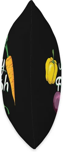 Vista 2 de Stay Fresh Vegetables Canteen Lunch Cafeteria Academy Throw Pillow