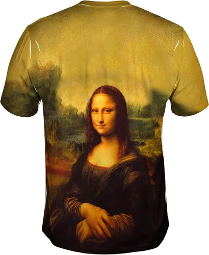 Vista 2 de ArtsyClothingCo- Leonardo da Vinci -"Mona Lisa" (1503) - Camiseta para hombre