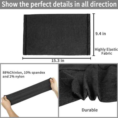 Vista 6 de Achiou Cooling Neck Gaiter Face Cover Scarf, UV Protection Mask for Men and Women,Soft Windproof, Hiking Cycling Running