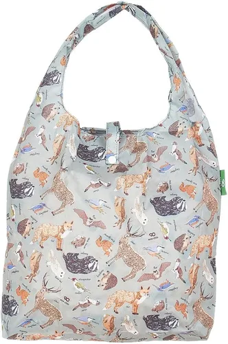 Vista 21 de ECO CHIC Bolsas plegables reutilizables para comestibles, bolsa de compras ligera, reciclada y reutilizable, bolsa plegable impermeable Gafas Gatos