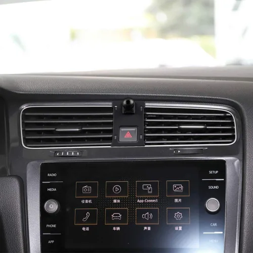 Vista 3 de KUNGKIC Soporte universal para teléfono de automóvil compatible con Volkswagen VW Golf 7 MK7 2014-2020, soporte de teléfono ajustable
