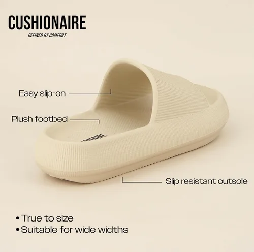 Vista 4 de CUSHIONAIRE - Sandalias de recuperación Feather Cloud para mujer, con +Comfort