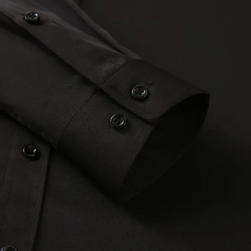Vista 4 de corfty Men Long Sleeve Dress Shirt - Regular Fit Stretch Free-Wrinkle Button Down Shirt