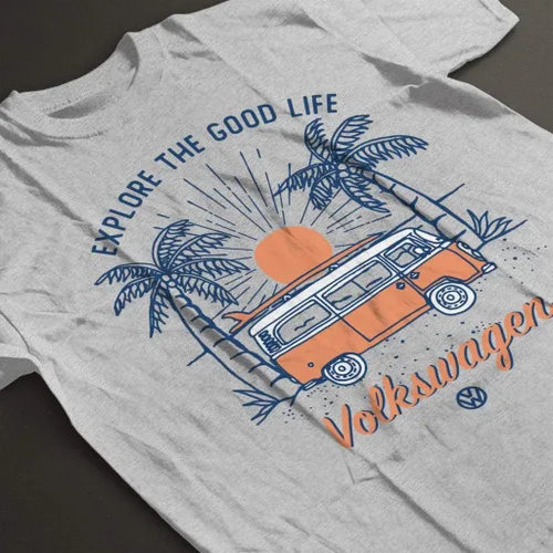 Vista 4 de Volkswagen Explore The Good Life - Camiseta para hombre