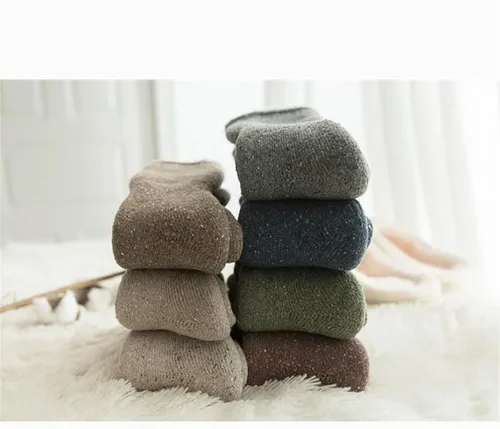 Vista 6 de TRENIS Winter Warm Women Socks Solid Color Socks Male Womens Socks
