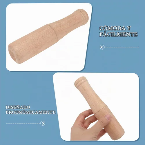 Vista 8 de Muddler de madera para cócteles de 6.8 pulgadas – Herramienta profesional de barra de madera para bebidas de frutas Mojitos – Bartender Mashing