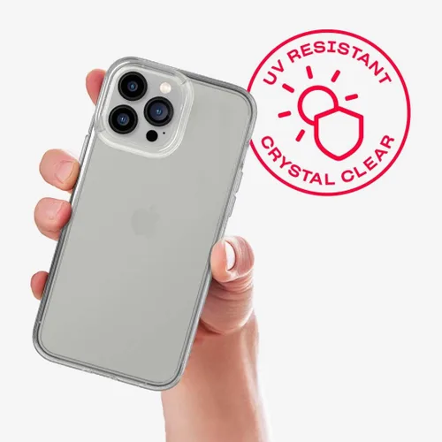 Vista 4 de Tech21 Evo - Paquete de vidrio transparente e impacto para iPhone 13 Pro Max, funda protectora con protección contra caídas múltiples de 12 pies