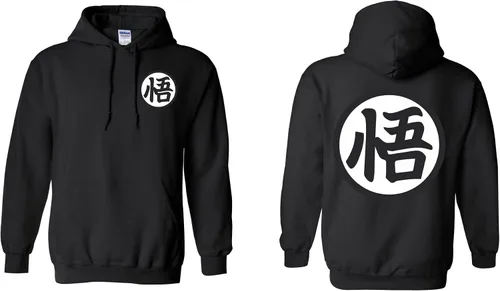 Vista 4 de ALLNTRENDS Sudadera con capucha de entrenamiento Símbolo con capucha 2024 Sudadera gráfica genial Negro