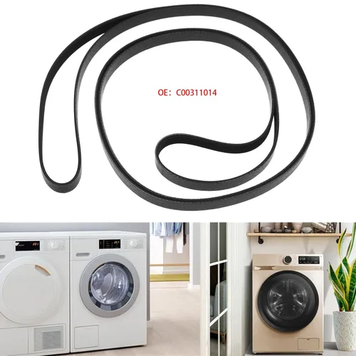 Vista 2 de Create idea 7PH2010 - Correa acanalada en V para secadora C00311014, compatible con Whirlpool, compatible con secadoras Hotpoint, correa